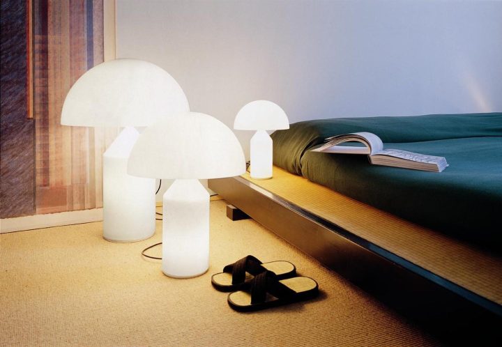 Atollo Glass Table Lamp, Oluce