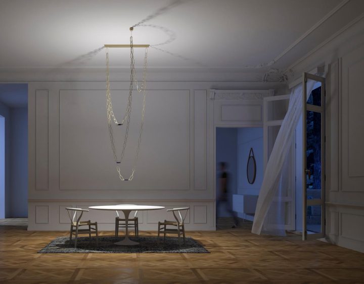 Chaindelier Pendant Lamp, Davide Groppi