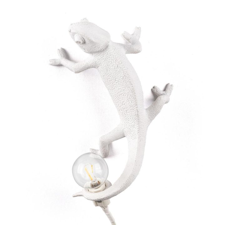 Chameleon Going Up Wall Lamp, Seletti