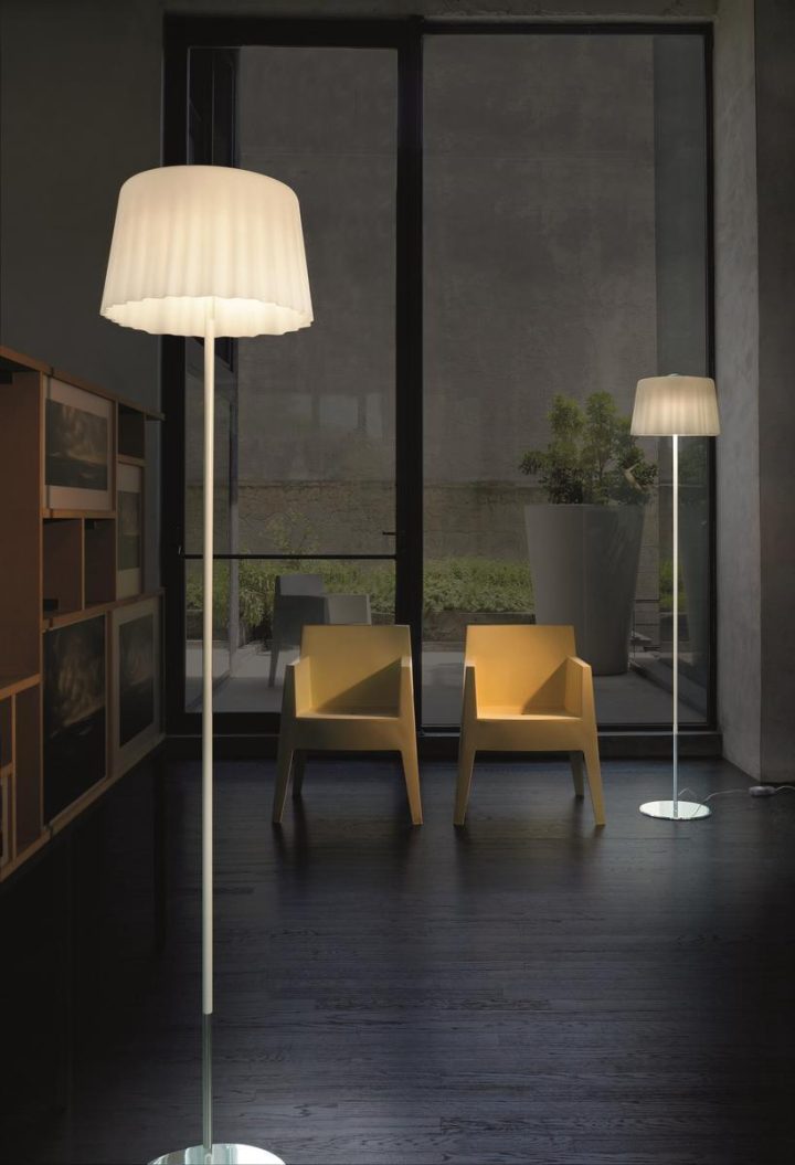 Cloth Pt Floor Lamp, Vistosi