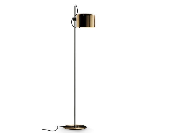 Coupé Gold Floor Lamp, Oluce