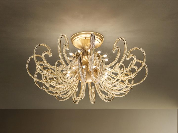 Cristalis Pl24 Ceiling Lamp, Masiero