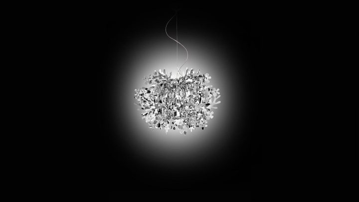 Fiorella Mini Silver Pendant Lamp, Slamp