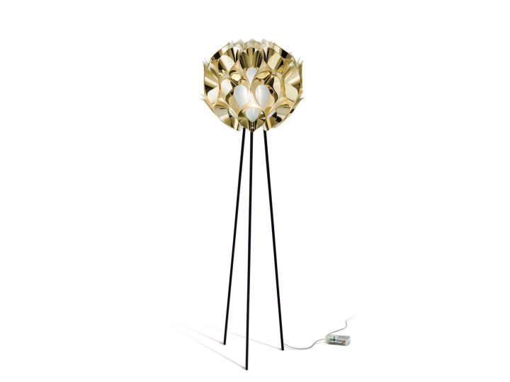 Flora Gold Floor Lamp, Slamp