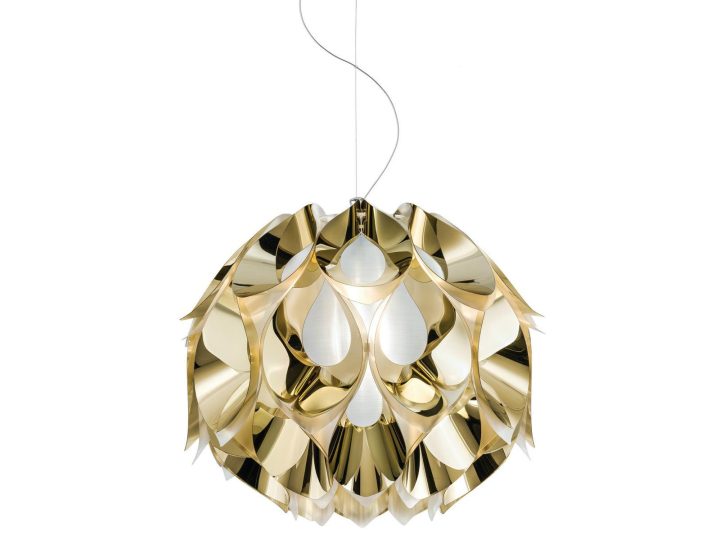 Flora Medium Gold Pendant Lamp, Slamp