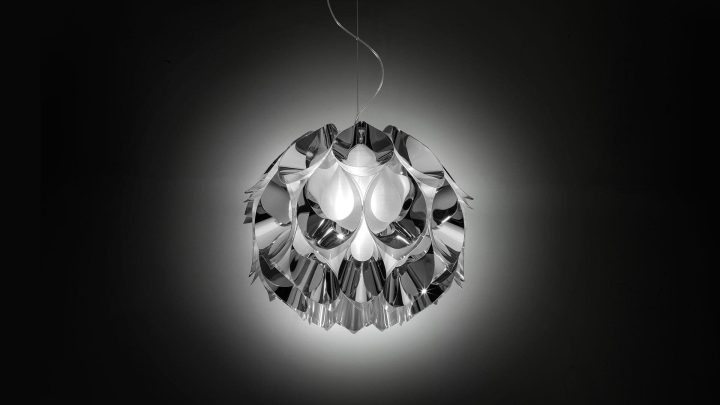 Flora Silver Pendant Lamp, Slamp