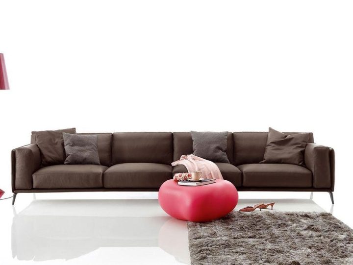 Kris Leather Low Sofa, Ditre Italia