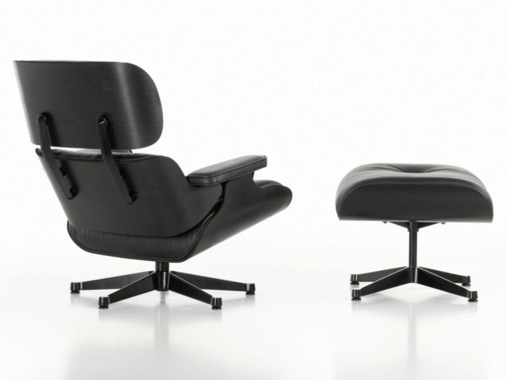 Lounge Chair Black Armchair, Vitra