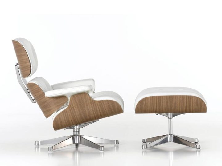 Lounge Chair White Armchair, Vitra