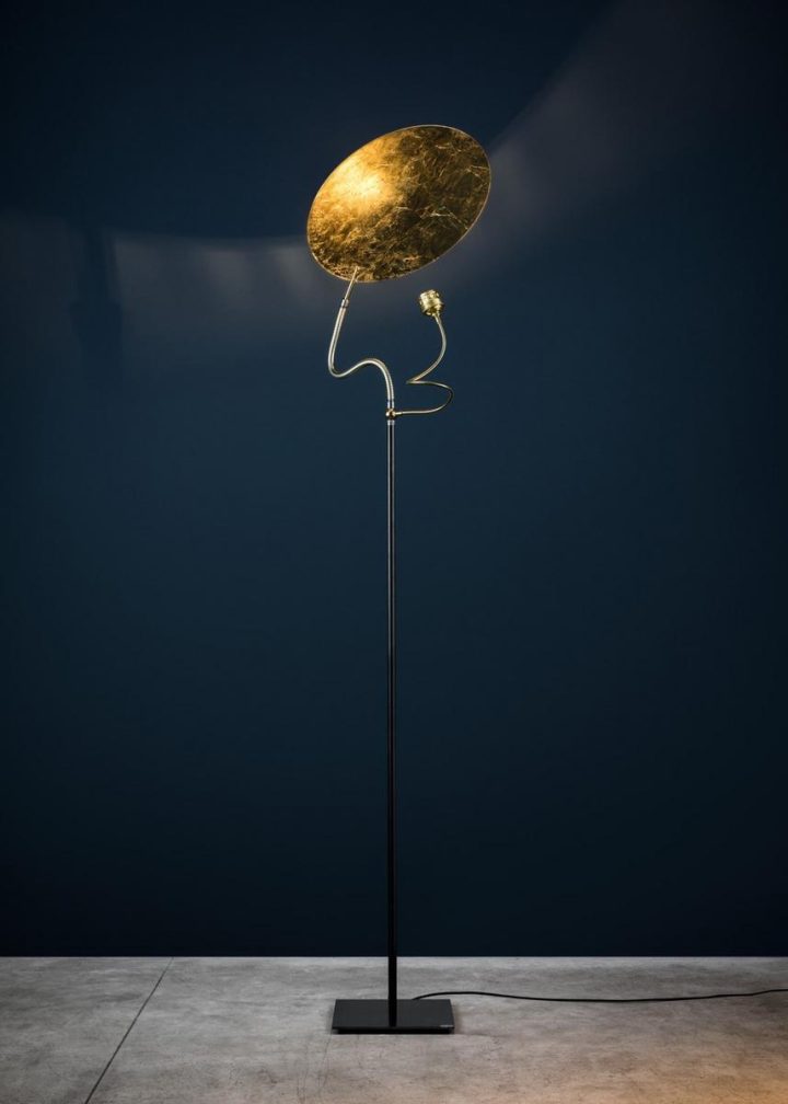 Luce D'oro F Floor Lamp, Catellani & Smith