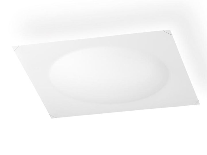 Quadra Ice Flat Ceiling Lamp, Vibia