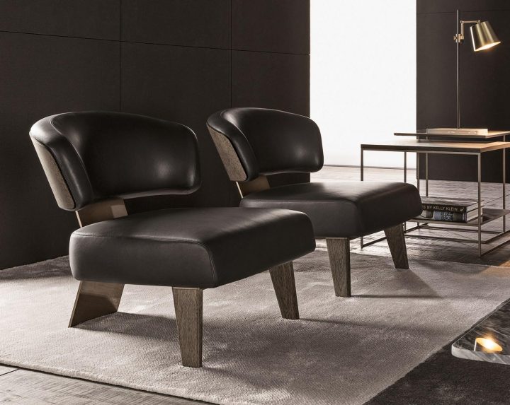 Reeves Wood Easy Chair, Minotti