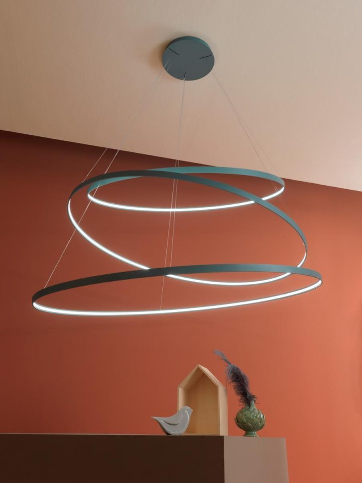 Rings Orizzontale Pendant Lamp, Zava