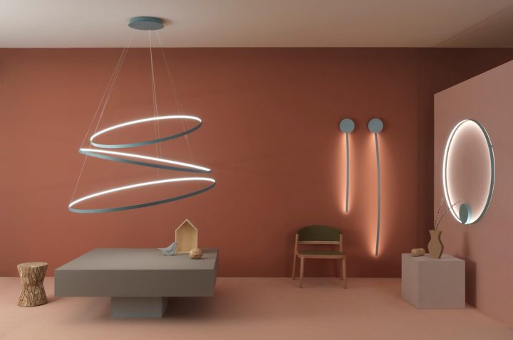 Rings Orizzontale Pendant Lamp, Zava