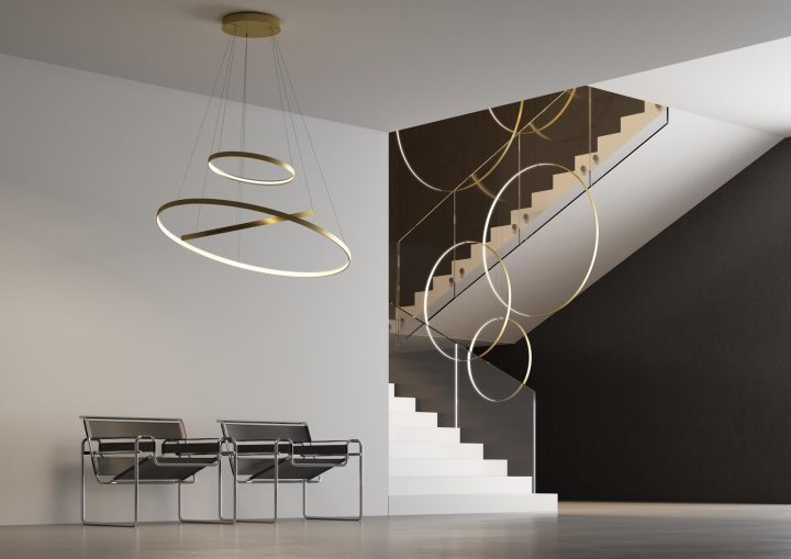 Rings Orizzontale Pendant Lamp, Zava