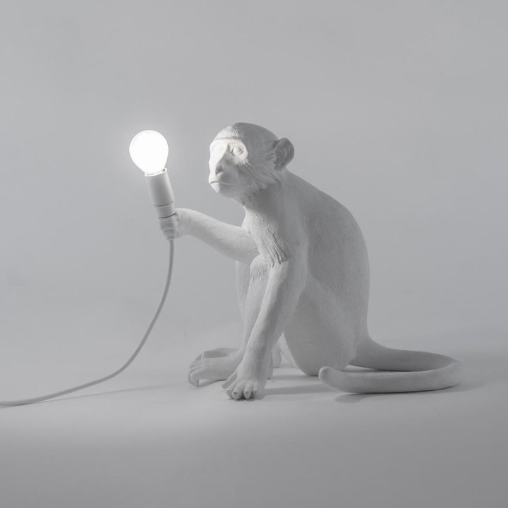 The Monkey Lamp Sitting Outdoor Floor Lamp, Seletti