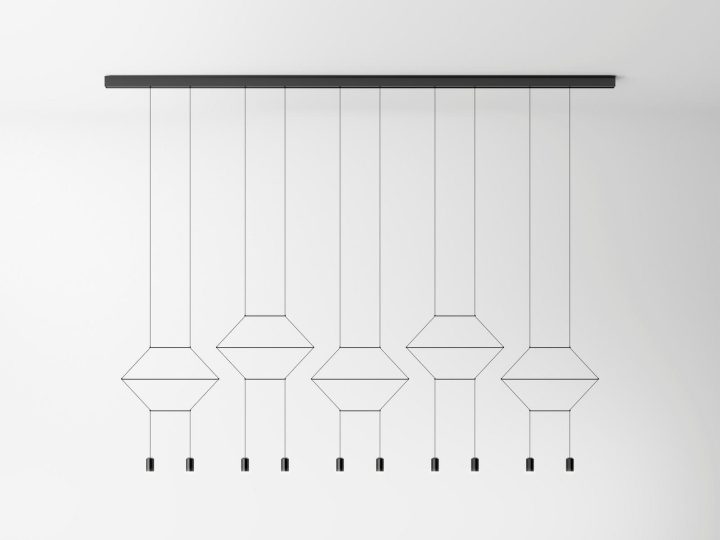 Wireflow Lineal Pendant Lamp, Vibia