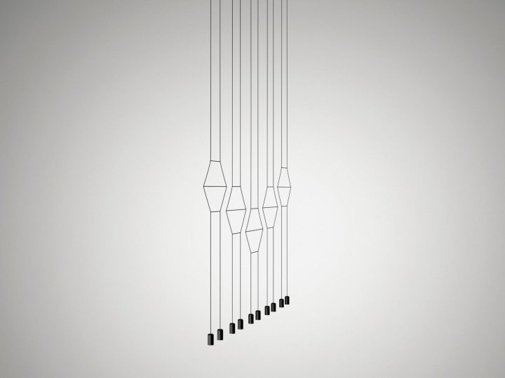 Wireflow Lineal Pendant Lamp, Vibia