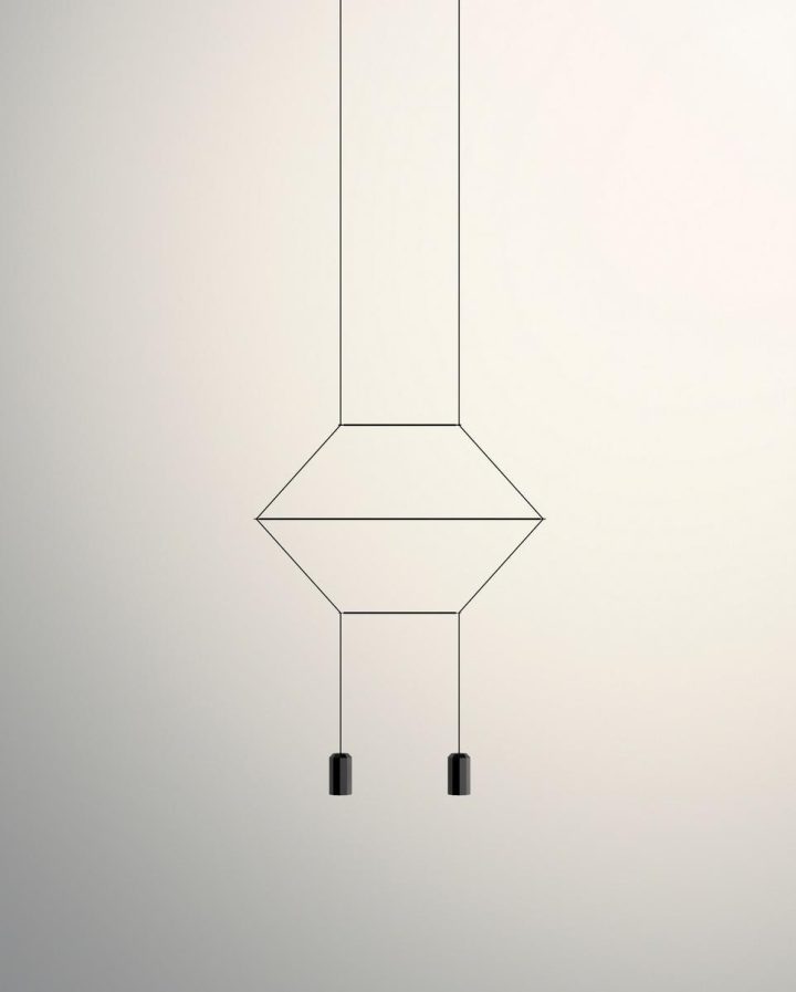 Wireflow Lineal Pendant Lamp, Vibia