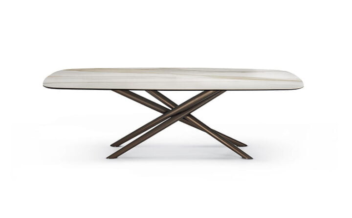 Baly - oval ceramic table in a modern style | Eforma