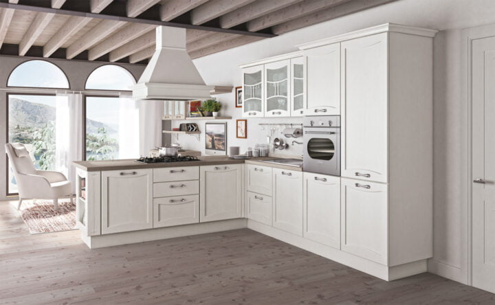 Aurea - wood kitchen with handles | Creo kitchens