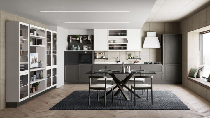 Contempo - lacquered kitchen with handles | Creo kitchens