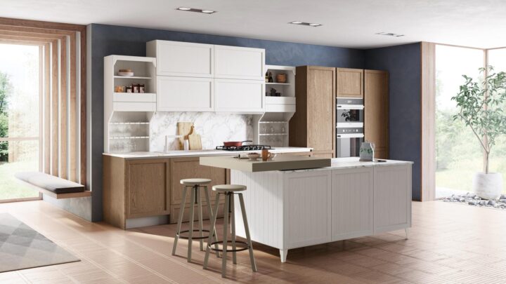 Contempo - lacquered kitchen with handles | Creo kitchens