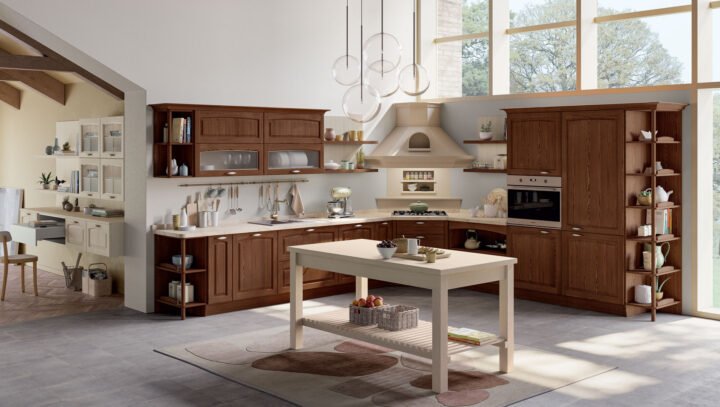 Grace - wood kitchen with handles | Creo kitchens