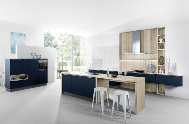 6000 - lacquered kitchen with handles | Haecker