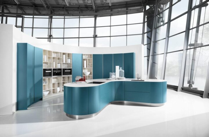 6000 - lacquered kitchen with handles | Haecker