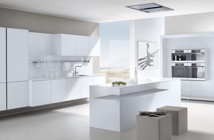 6000 - lacquered kitchen with handles | Haecker