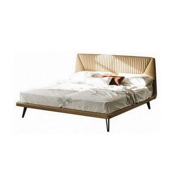 Amadeus - metal bed with upholstered headboard | Cattelan Italia
