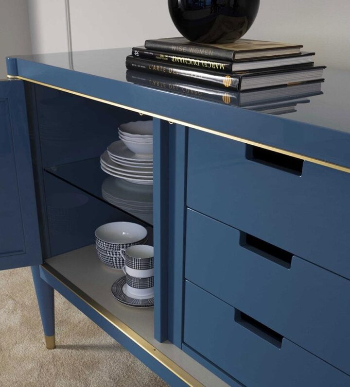 Ambra - rectangular lacquered chest of drawers | Galimberti Nino