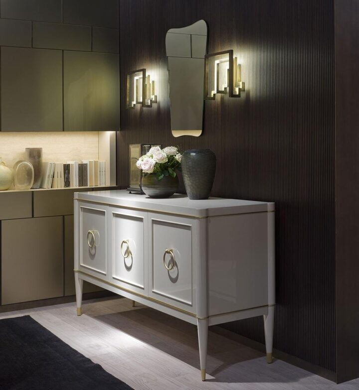 Ambra - rectangular lacquered chest of drawers | Galimberti Nino