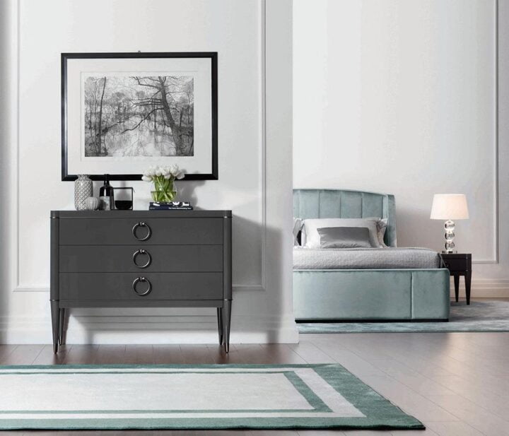 Ambra - rectangular lacquered chest of drawers | Galimberti Nino