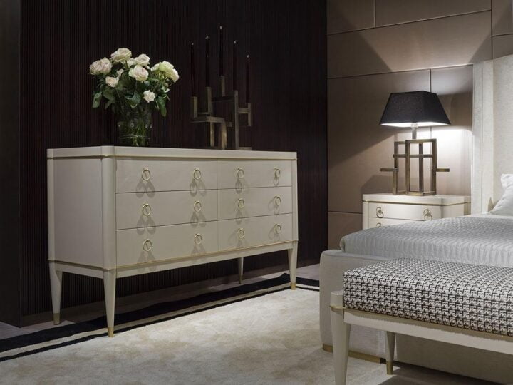 Ambra - rectangular lacquered chest of drawers | Galimberti Nino