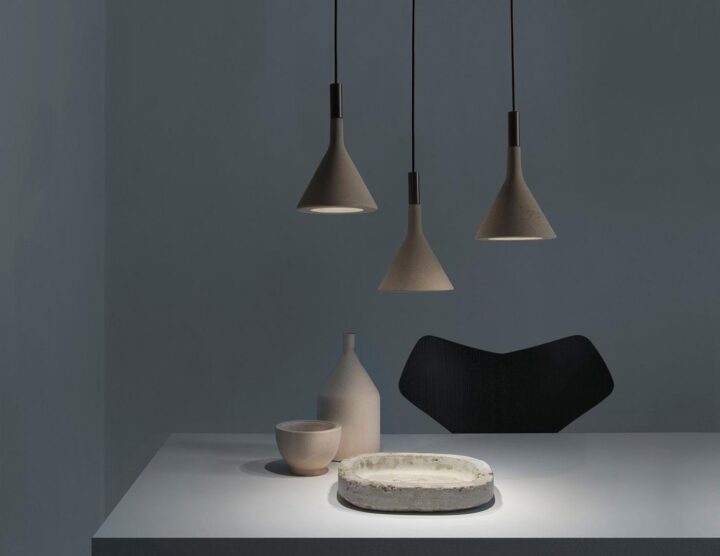 Aplomb - concrete pendant lamp | Foscarini