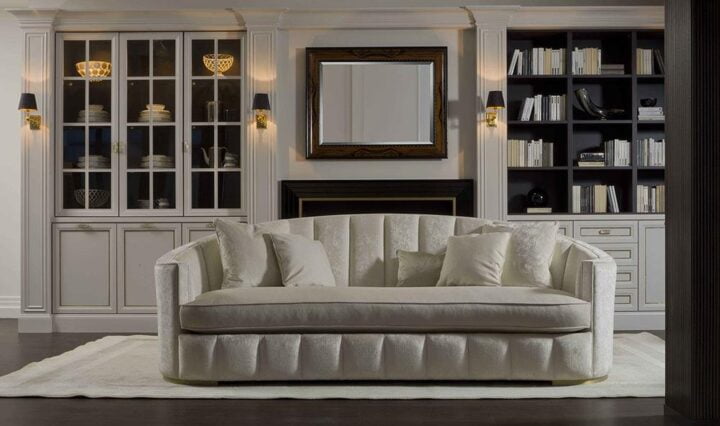 Eliodoro - curved velvet sofa | Galimberti Nino