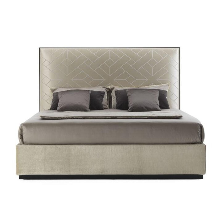Elliot - fabric bed with upholstered headboard | Galimberti Nino