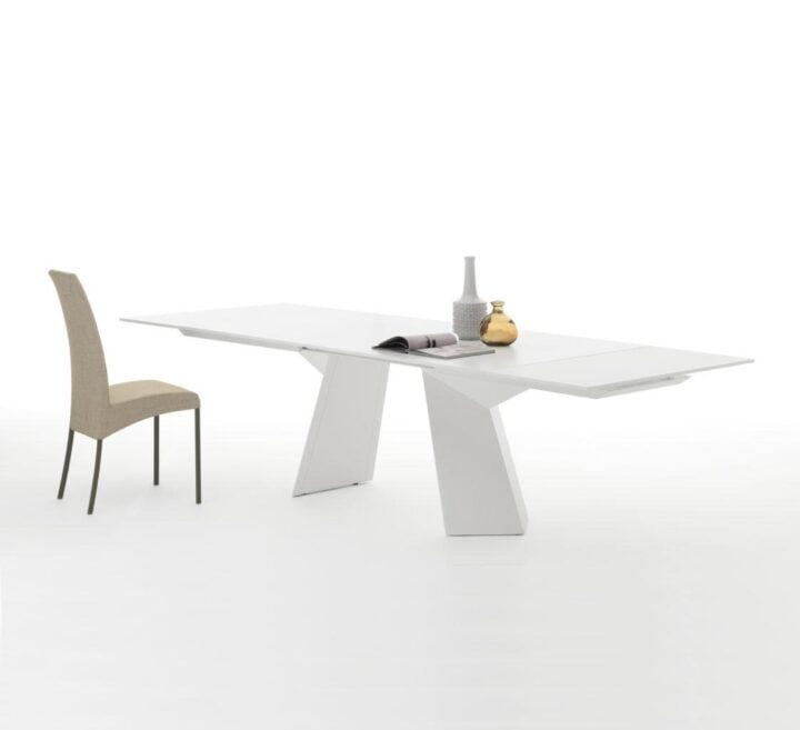 Fiandre - rectangular tempered glass table | Bontempi