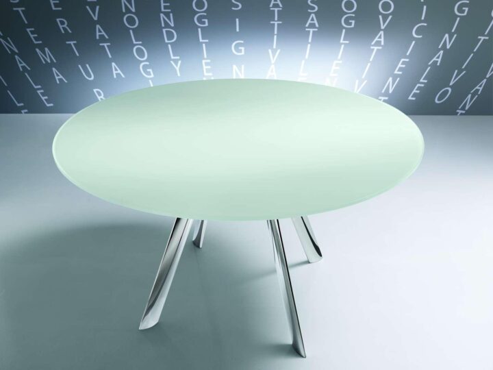 Giro - oval glass table | Bontempi