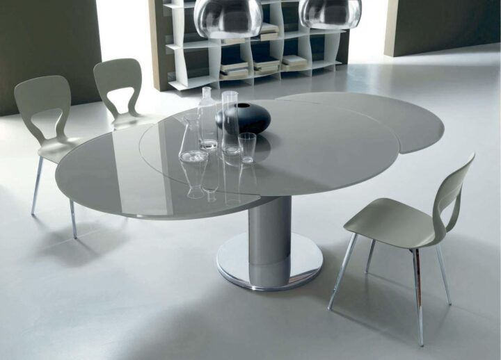 Giro - oval glass table | Bontempi