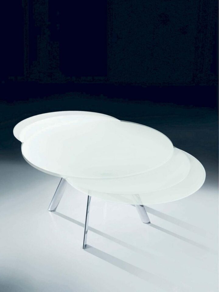 Giro - oval glass table | Bontempi