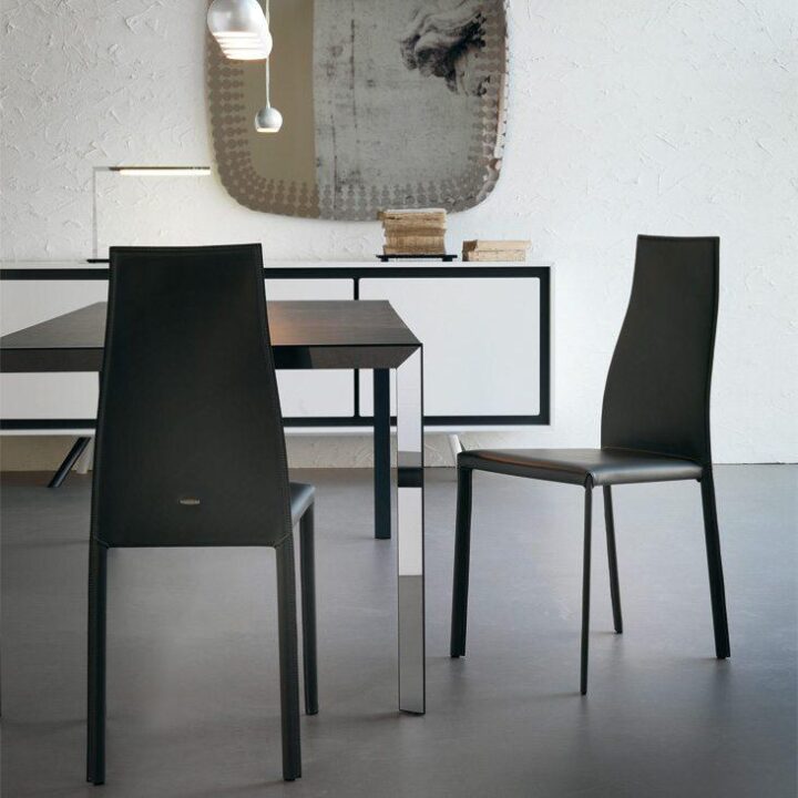 Kaori - leather chair | Cattelan Italia