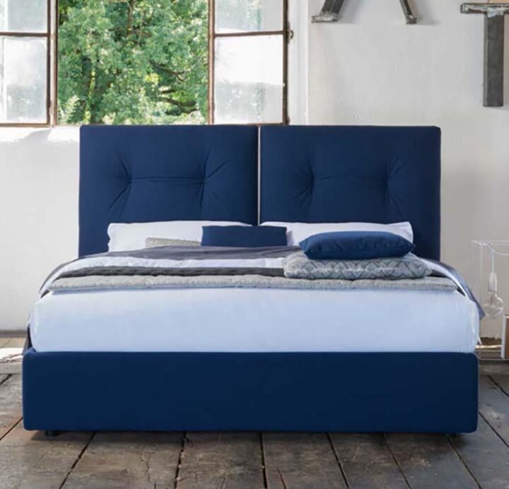 Luke - leather bed with upholstered headboard | Dorelan