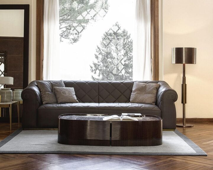 Mark - curved velvet sofa | Daytona