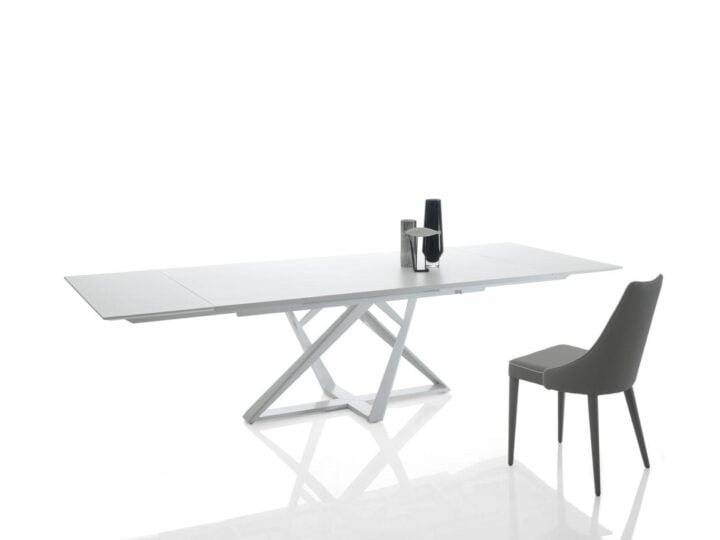 Millennium - round tempered glass table | Bontempi