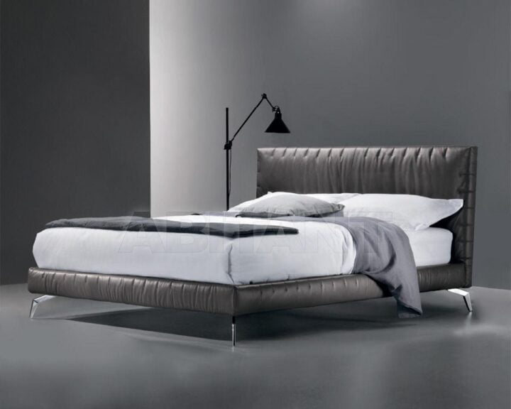 Moore - leather bed with tufted headboard | Dorelan