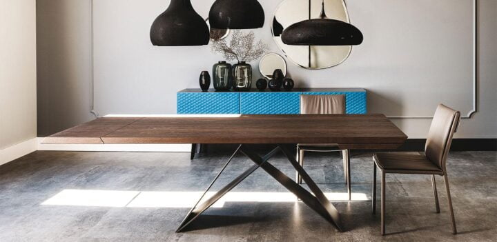 Premier Wood Drive - rectangular veneer table | Cattelan Italia