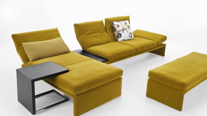 Raoul - sectional nabuk sofa | Koinor